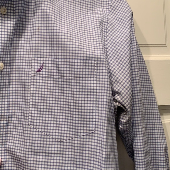 Gently worn nautica medium dress shirt - Picture 2 of 3